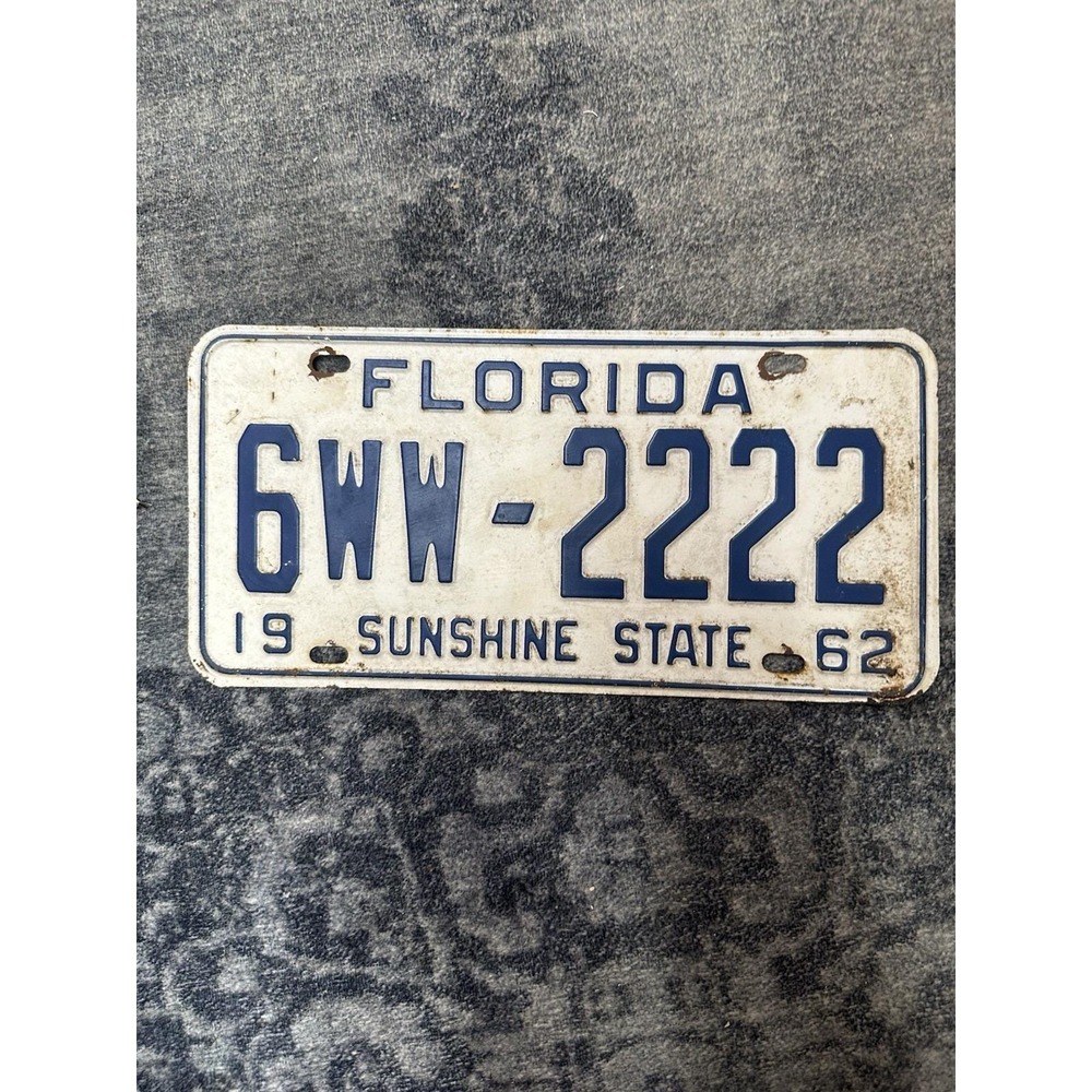 1962 Florida License Plate Duval County